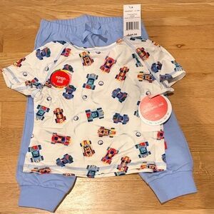 Magnetic Me Infant Short Sleeve Set with Colorful Car Design